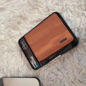 NIB Hard Edge brown fern wallet